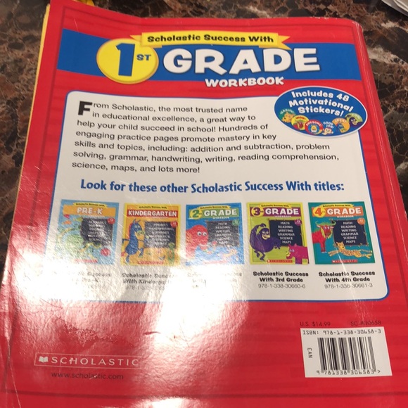 Edition Scholastic - 1st Grade Workbook with Motivational stickers - Picture 2 of 13